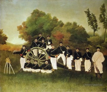  1893 Peintre - les artilleurs 1893 Henri Rousseau post impressionnisme Naive primitivisme